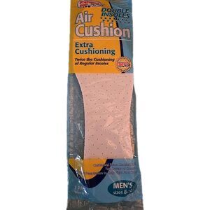 1 Pair Preferred Plus Pharmacy Air Cushion Double Insoles for Men Size 8-12 New